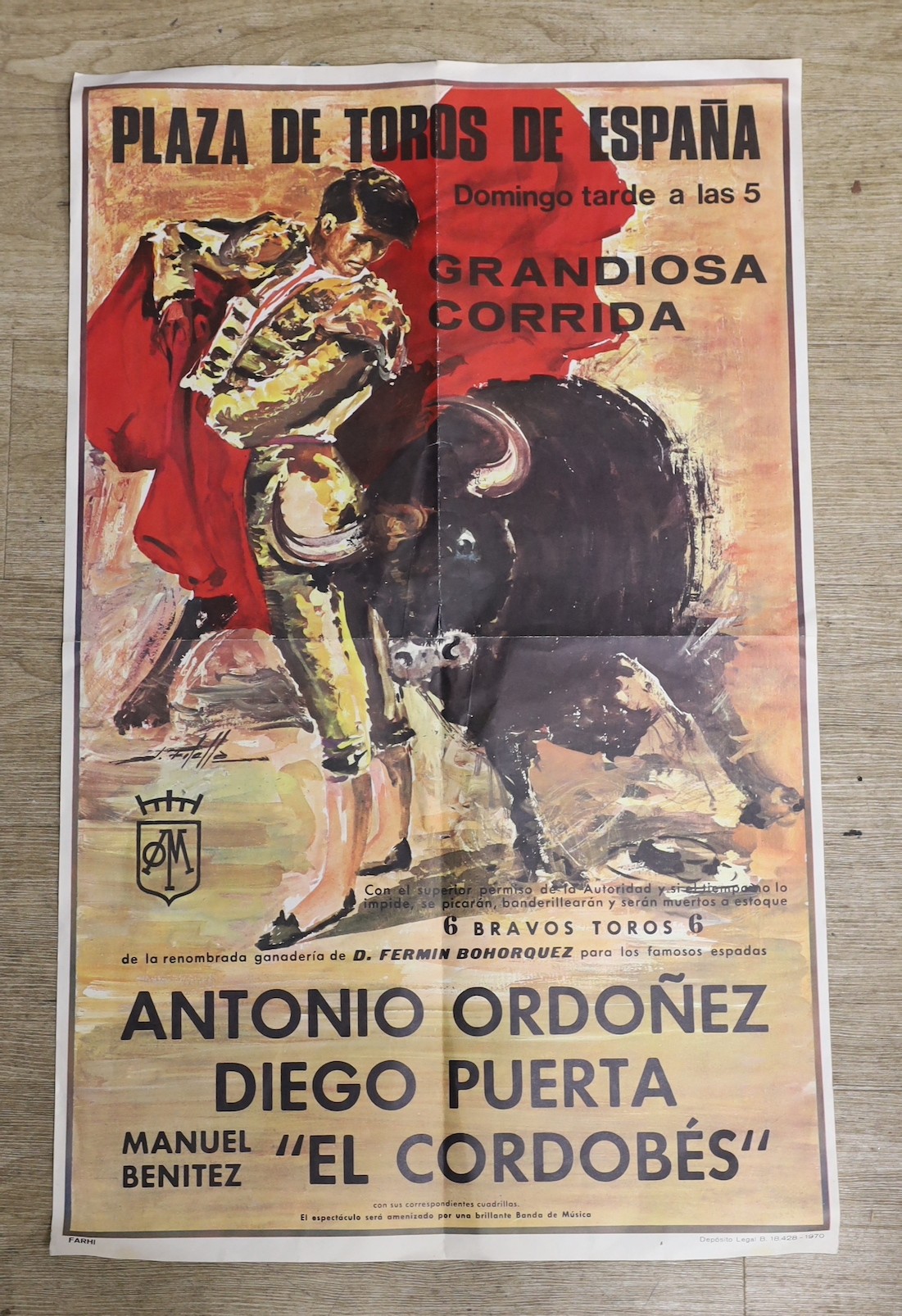 A Bullfighting poster.